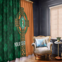 Custom Ireland Cricket Window Curtain 2024 Celtic Shamrock Go Champions - Wonder Print Shop