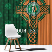 Custom Ireland Cricket Window Curtain 2024 Celtic Shamrock Go Champions - Wonder Print Shop