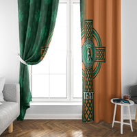 Custom Ireland Cricket Window Curtain 2024 Celtic Shamrock Go Champions - Wonder Print Shop