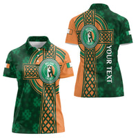 Custom Ireland Cricket Women Polo Shirt 2024 Celtic Shamrock Go Champions - Wonder Print Shop