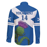Custom Scotland Cricket Family Matching Summer Maxi Dress and Hawaiian Shirt 2024 Scottish Thistle Flag Style - Wonder Print Shop