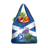 Custom Scotland Cricket Grocery Bag Scottish Thistle Flag Style