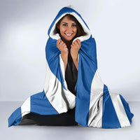 Custom Scotland Cricket Hooded Blanket 2024 Scottish Thistle Flag Style