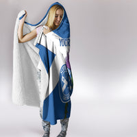 Custom Scotland Cricket Hooded Blanket 2024 Scottish Thistle Flag Style