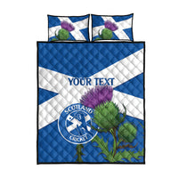 Custom Scotland Cricket Quilt Bed Set 2024 Scottish Thistle Flag Style - Wonder Print Shop
