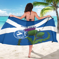 Custom Scotland Cricket Sarong 2024 Scottish Thistle Flag Style - Wonder Print Shop
