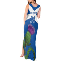 Custom Scotland Cricket Tank Maxi Dress 2024 Scottish Thistle Flag Style - Wonder Print Shop