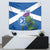 Custom Scotland Cricket Tapestry 2024 Scottish Thistle Flag Style