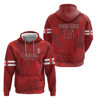Custom Canada Cricket Hoodie 2024 Maple Leaf Go Champions - Wonder Print Shop