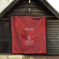 Custom Canada Cricket Quilt 2024 Maple Leaf Go Champions - Wonder Print Shop