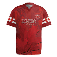 Custom Canada Cricket Rugby Jersey 2024 Maple Leaf Go Champions - Wonder Print Shop
