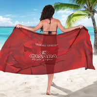 Custom Canada Cricket Sarong 2024 Maple Leaf Go Champions - Wonder Print Shop