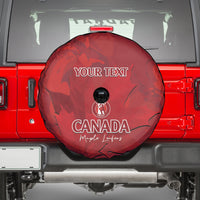 Custom Canada Cricket Spare Tire Cover 2024 Maple Leaf Go Champions - Wonder Print Shop
