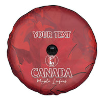 Custom Canada Cricket Spare Tire Cover 2024 Maple Leaf Go Champions - Wonder Print Shop