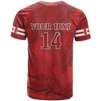 Custom Canada Cricket T Shirt 2024 Maple Leaf Go Champions - Wonder Print Shop