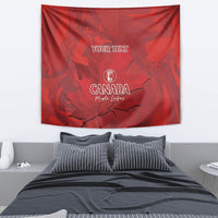 Custom Canada Cricket Tapestry 2024 Maple Leaf Go Champions - Wonder Print Shop