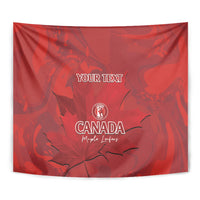 Custom Canada Cricket Tapestry 2024 Maple Leaf Go Champions - Wonder Print Shop
