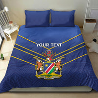 Custom Namibia Cricket Bedding Set 2024 Go Eagles African Pattern - Wonder Print Shop