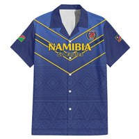 Custom Namibia Cricket Family Matching Mermaid Dress and Hawaiian Shirt 2024 Go Eagles African Pattern - Wonder Print Shop