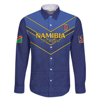 Custom Namibia Cricket Family Matching Summer Maxi Dress and Hawaiian Shirt 2024 Go Eagles African Pattern - Wonder Print Shop