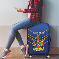 Custom Namibia Cricket Luggage Cover 2024 Go Eagles African Pattern - Wonder Print Shop