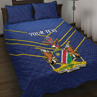 Custom Namibia Cricket Quilt Bed Set 2024 Go Eagles African Pattern - Wonder Print Shop