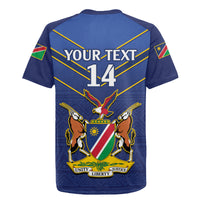 Custom Namibia Cricket Rugby Jersey 2024 Go Eagles African Pattern - Wonder Print Shop