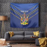 Custom Namibia Cricket Tapestry 2024 Go Eagles African Pattern - Wonder Print Shop