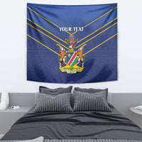 Custom Namibia Cricket Tapestry 2024 Go Eagles African Pattern - Wonder Print Shop