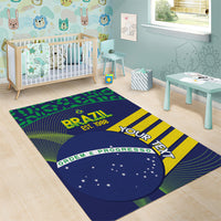 Custom Brazil Football Area Rug Summer 2024 Go Champions Selecao - Wonder Print Shop
