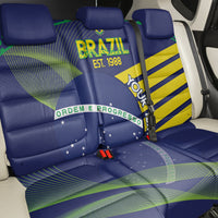 Custom Brazil Football Back Car Seat Cover Summer 2024 Go Champions Selecao - Wonder Print Shop