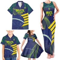 Custom Brazil Football Family Matching Tank Maxi Dress and Hawaiian Shirt Summer 2024 Go Champions Selecao - Wonder Print Shop