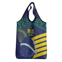 Custom Brazil Football Grocery Bag Summer 2024 Olympic Go Champions Selecao