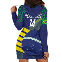 Custom Brazil Football Hoodie Dress Summer 2024 Go Champions Selecao - Wonder Print Shop