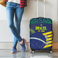 Custom Brazil Football Luggage Cover Summer 2024 Go Champions Selecao - Wonder Print Shop