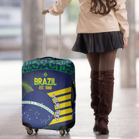 Custom Brazil Football Luggage Cover Summer 2024 Go Champions Selecao - Wonder Print Shop