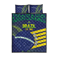 Custom Brazil Football Quilt Bed Set Summer 2024 Go Champions Selecao - Wonder Print Shop