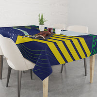 Custom Brazil Football Tablecloth Summer 2024 Go Champions Selecao - Wonder Print Shop