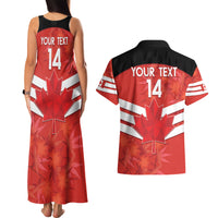 Custom Canada Soccer Couples Matching Tank Maxi Dress and Hawaiian Shirt Summer 2024 Go Champions Canucks - Wonder Print Shop