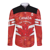 Custom Canada Soccer Long Sleeve Button Shirt Summer 2024 Go Champions Canucks - Wonder Print Shop