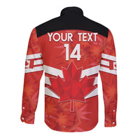 Custom Canada Soccer Long Sleeve Button Shirt Summer 2024 Go Champions Canucks - Wonder Print Shop