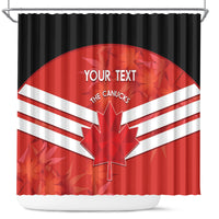 Custom Canada Soccer Shower Curtain Summer 2024 Olympic Go Champions Canucks