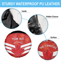 Custom Canada Soccer Spare Tire Cover Summer 2024 Go Champions Canucks - Wonder Print Shop