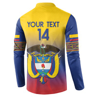 Custom Colombia Football Button Sweatshirt Summer 2024 Las Chicas Superpoderosas - Wonder Print Shop