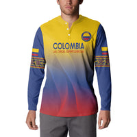 Custom Colombia Football Button Sweatshirt Summer 2024 Las Chicas Superpoderosas - Wonder Print Shop
