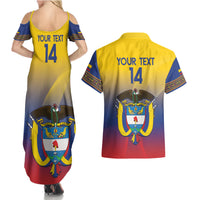 Custom Colombia Football Couples Matching Summer Maxi Dress and Hawaiian Shirt Summer 2024 Las Chicas Superpoderosas - Wonder Print Shop