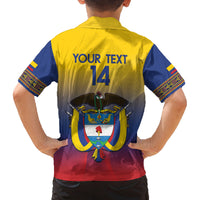 Custom Colombia Football Family Matching Off The Shoulder Long Sleeve Dress and Hawaiian Shirt Summer 2024 Las Chicas Superpoderosas - Wonder Print Shop