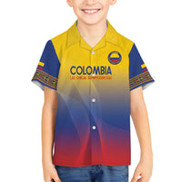 Custom Colombia Football Family Matching Off The Shoulder Long Sleeve Dress and Hawaiian Shirt Summer 2024 Las Chicas Superpoderosas - Wonder Print Shop