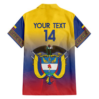 Custom Colombia Football Family Matching Off Shoulder Short Dress and Hawaiian Shirt Summer 2024 Las Chicas Superpoderosas - Wonder Print Shop