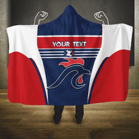 Custom France Football Hooded Blanket Summer 2024 Olympic Les Bleues